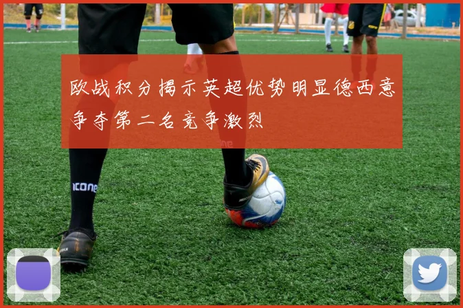 欧战积分揭示英超优势明显德西意争夺第二名竞争激烈